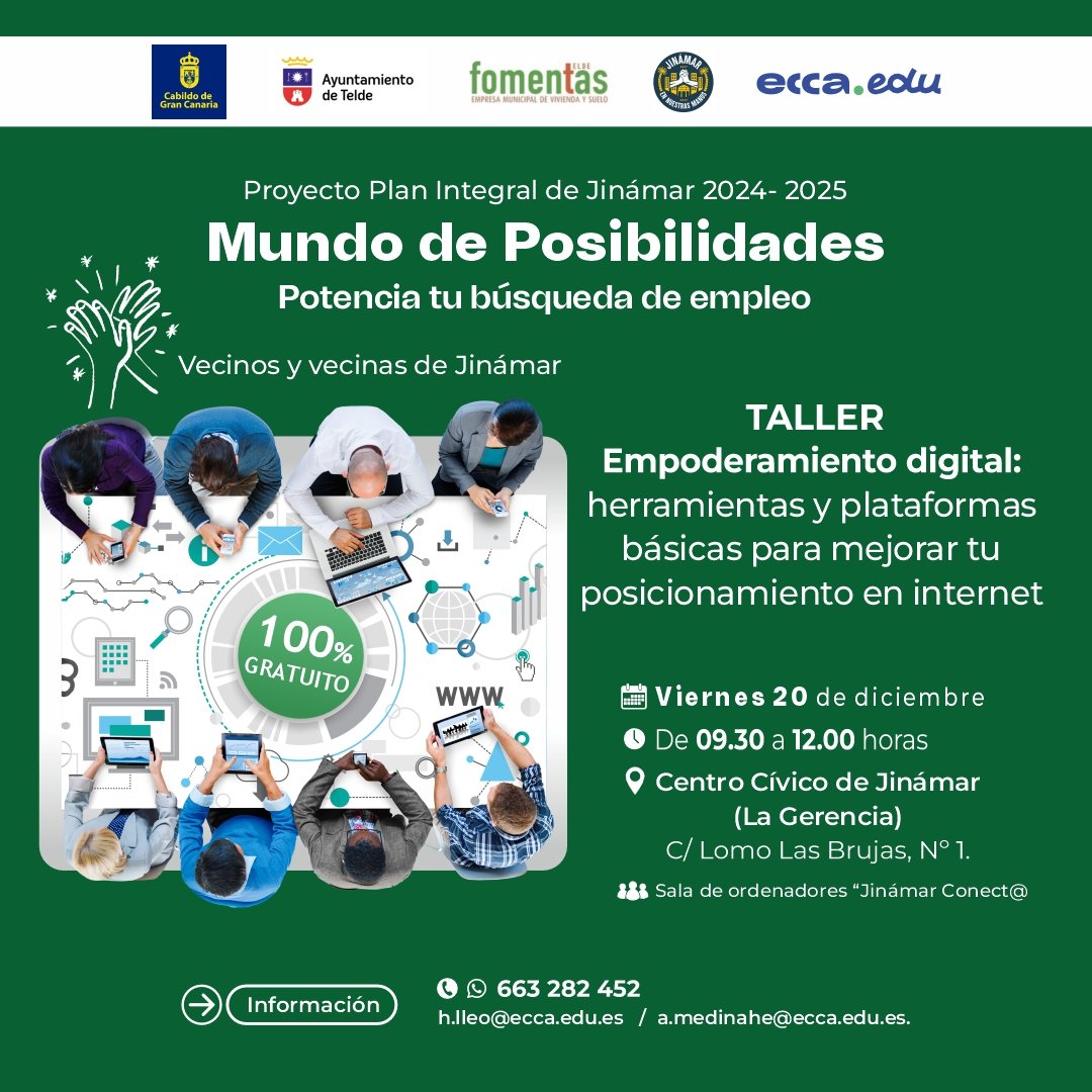 Taller de empoderamiento digital para potenciar la búsqueda de empleo